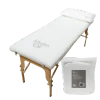 CARONLAB - Professional Disposable Fitted Bed Cover - White