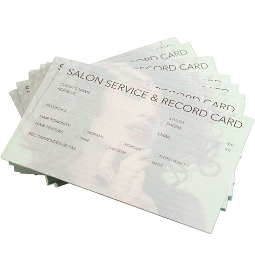 SALON SMART - Hairdressing Record Cards 100 Pack - Salon Cosmetics