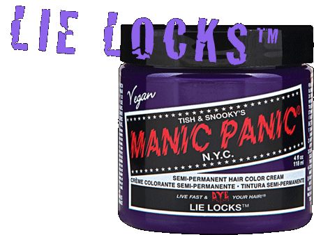 MANIC PANIC - Semi-Permanent Hair Color Cream - Lie Locks 118ml