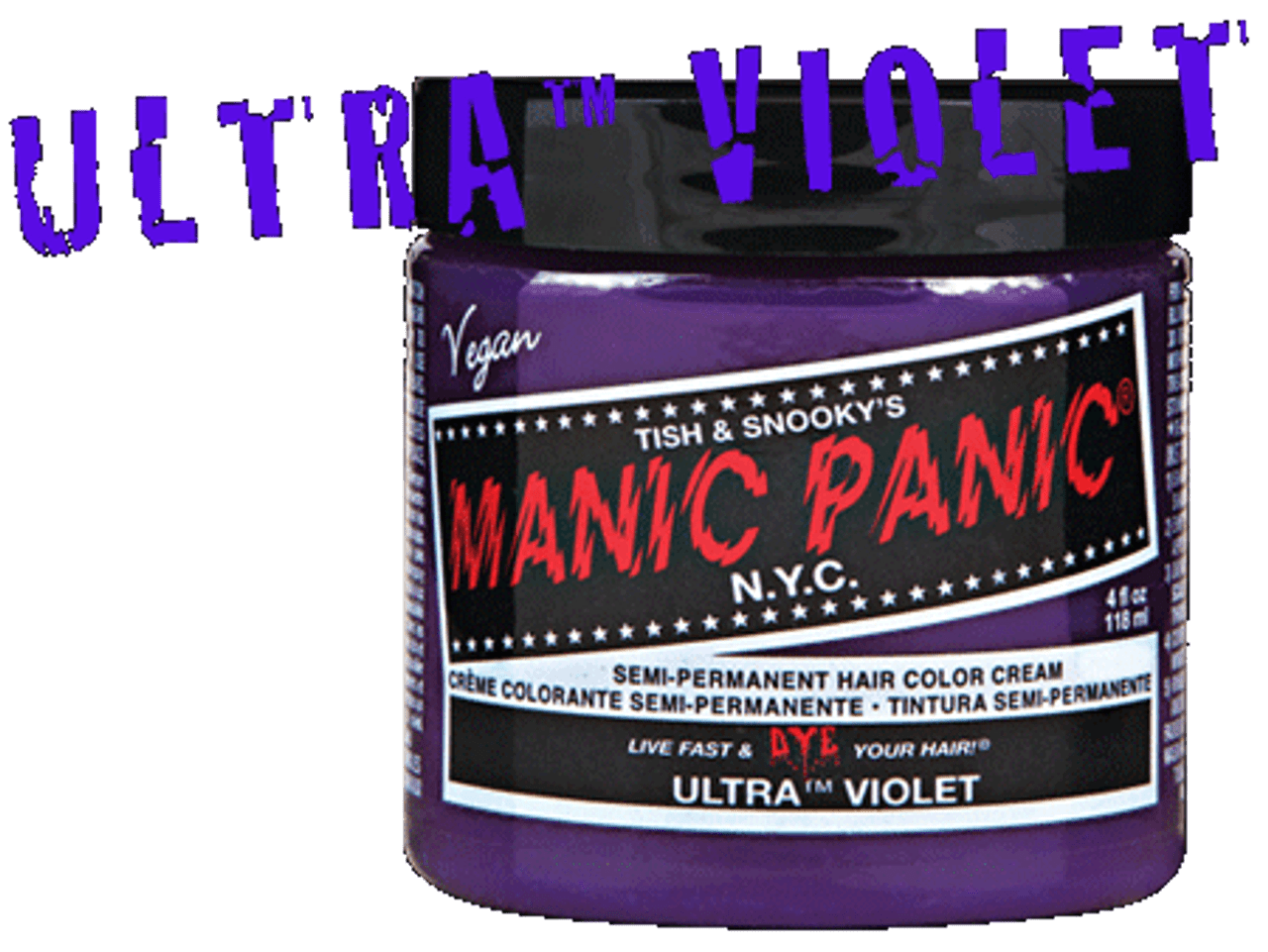 1. Manic Panic Semi-Permanent Hair Color Cream - Ultra Violet - wide 9