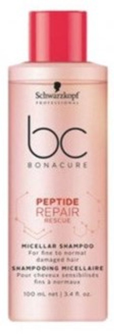 SCHWARZKOPF - BC Bonacure - Peptide Repair Rescue Micellar Shampoo 100ml Salon Cosmetics