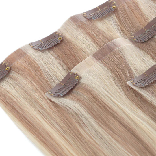 ANGEL EXTENSIONS - Seamless 5 Piece Clip-In Set - Dark Colours - Salon ...
