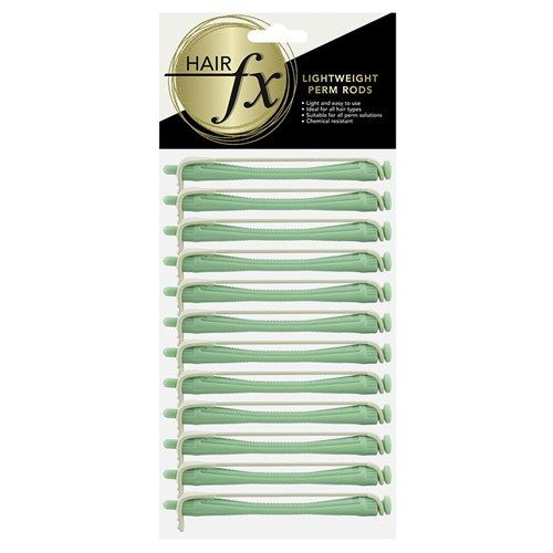 HAIR FX - Lightweight Perm Rods - Green 12 Pk