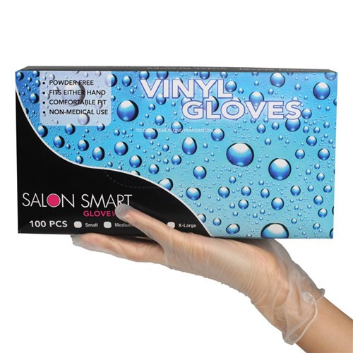 SALON SMART - Gloveworks Professional Clear Vinyl Gloves - 100 Pk - Medium