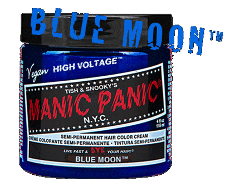 3. "Manic Panic Amplified Semi-Permanent Hair Color in Blue Moon" - wide 5
