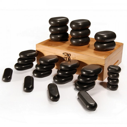 JOIKEN - 28 Piece Body Massage Hot Stones