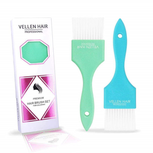 VELLEN HAIR - Wide Hair Colour Painters Brush - 2 Pack - Blue/Mint VELLEN HAIR - Wide Hair Colour Painters Brush - 2 Pack - Blue/Mint