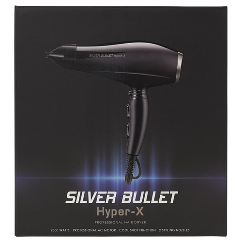SILVER BULLET - Hyper X Professional Hair Dryer - Black