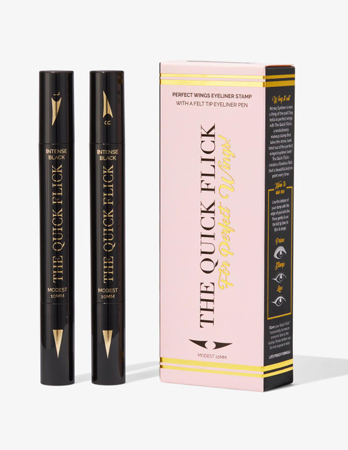 THE QUICK FLICK - Winged Eyeliner Stamp - Intense Black - Modest 10mm THE QUICK FLICK - Winged Eyeliner Stamp - Intense Black - Modest 10mm