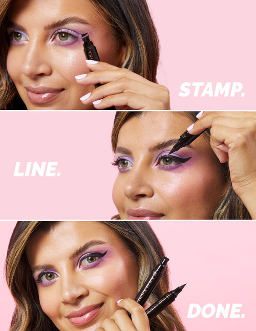THE QUICK FLICK - Winged Eyeliner Stamp - Intense Black - Modest 10mm THE QUICK FLICK - Winged Eyeliner Stamp - Intense Black - Modest 10mm