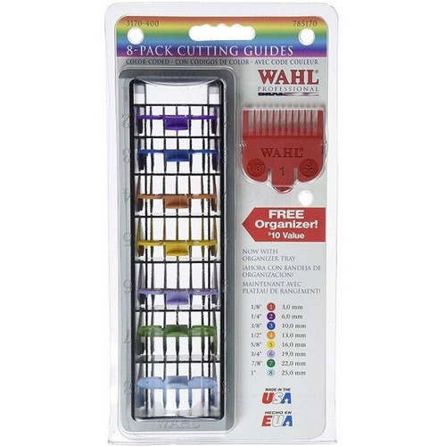 WAHL - Cutting Guides - Color Coded Attachment Combs 1-8