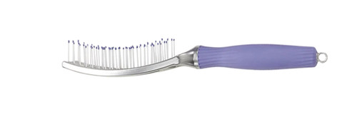 OLIVIA GARDEN - Fingerbrush - Curved & Vented Paddle Brush Medium - 6 Row