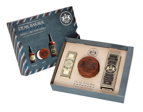 Dear Barber Beard Care Essentials Set – Rasieröl, Rasiercreme & Aftershave Balm, Hergestellt In England