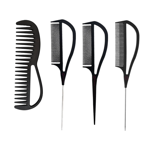 PINK PEWTER - "Never Let Go" Salon Artist Style and Colour Comb Kit 4pcs