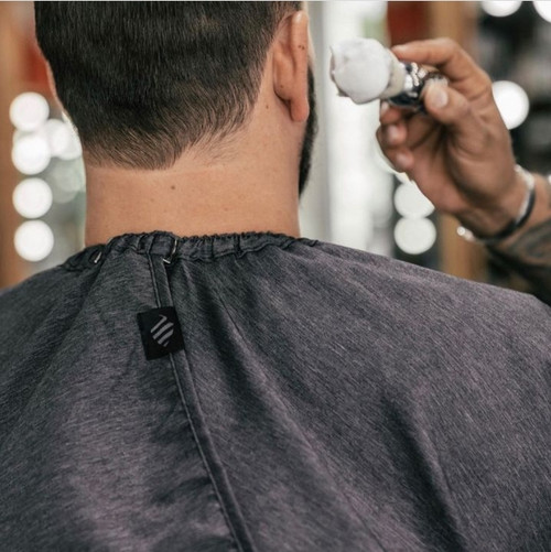 BARBER STRONG - The Barber Cape - Gunmetal Grey - RAZOR MD Edition