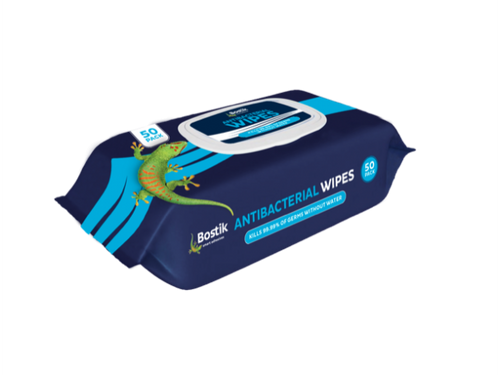 BOSTIK - Antibacterial Wipes 50pk