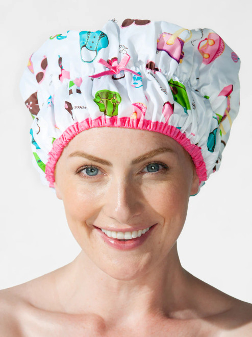 Betty Dain Creations Sassy Stripes Shower Cap Salon Cosmetics