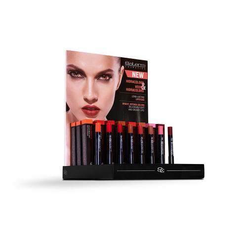 SALERM COSMETICS - Hidracolor Lipstick Full Display Placement