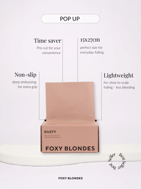 FOXY BLONDES - Pre-Cut 27cm Pop Up Foil - Dusty