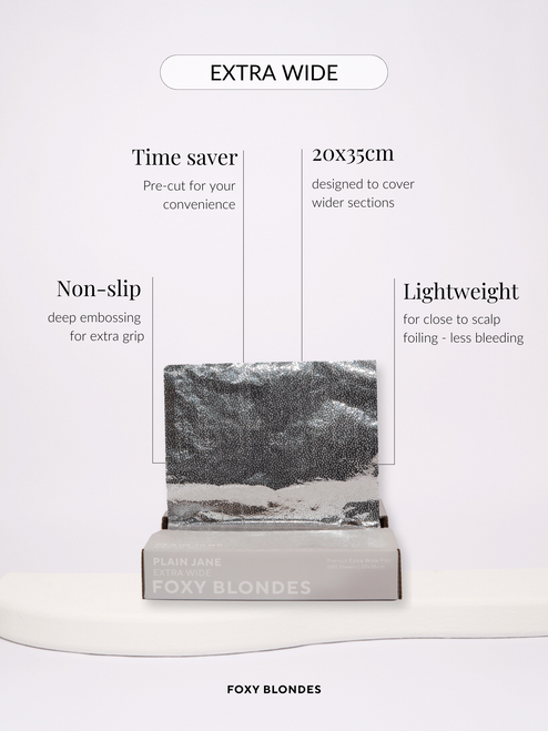 FOXY BLONDES - Pre-Cut Extra Wide Pop Up Foil - Plain Jane