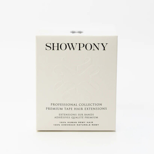 SHOWPONY - 14" Slimline Tape Hair Extensions - Natural Grey-75% SHOWPONY - 14" Slimline Tape Hair Extensions - Natural Grey-75%