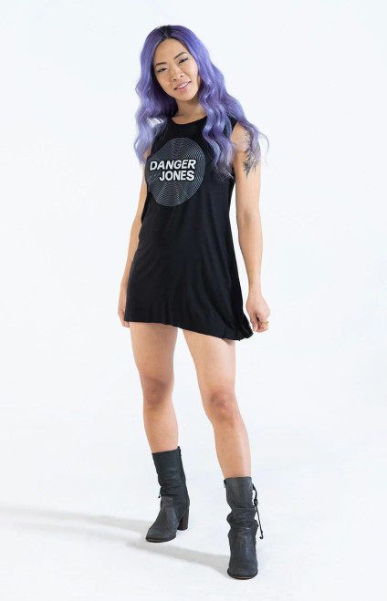 DANGER JONES - Vinyl Tank Dress - Medium