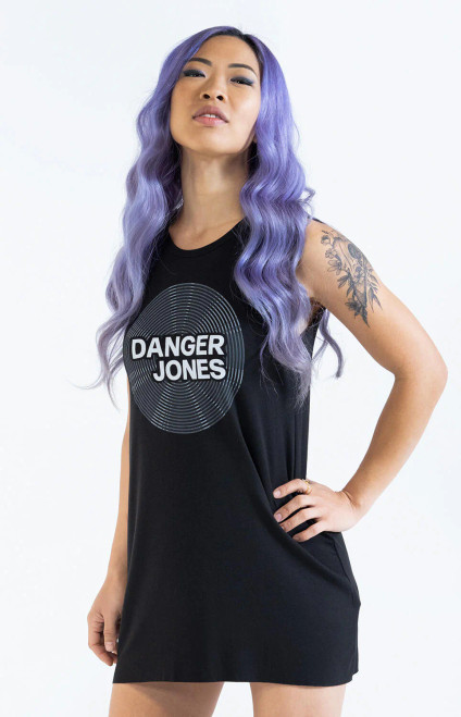 DANGER JONES - Vinyl Tank Dress - Medium