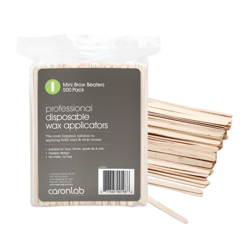 CARONLAB - Professional Disposable Spatula Mini (Brow Beaters) 500pk