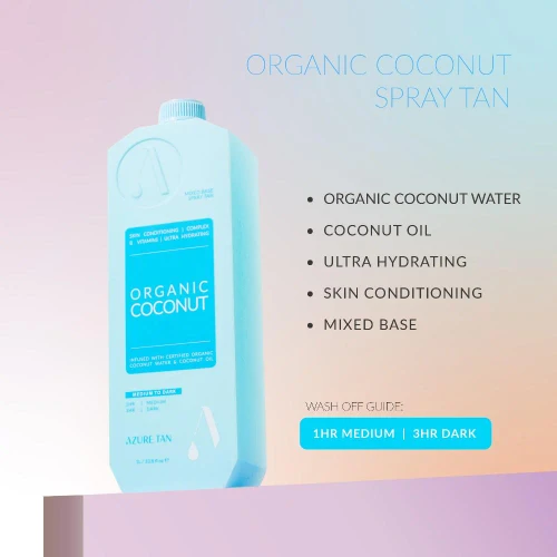 AZURE TAN - Pro Mist - Organic Coconut - Medium to Dark 1000ml