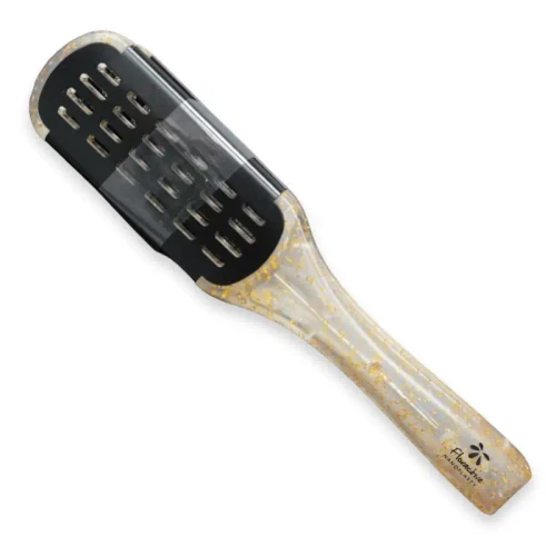 FLORACTIVE - Pro Straightening Clamp Brush | Gold Glitter