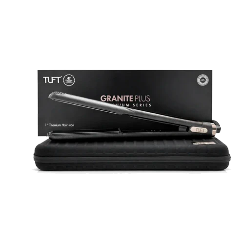 FLORACTIVE - TUFT Granite Plus 1" Titanium Series Hair Straightener – 250°C Black