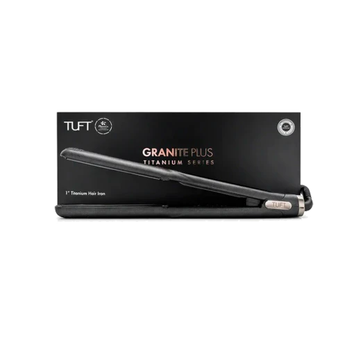 FLORACTIVE - TUFT Granite Plus 1" Titanium Series Hair Straightener – 250°C Black