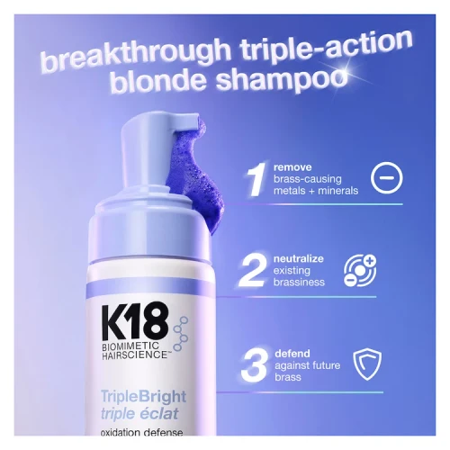 K18 - TripleBright Purple Shampoo 443ml