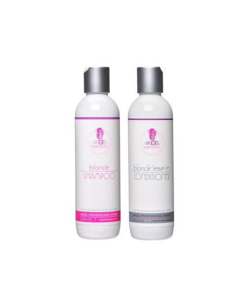 ANGEL EXTENSIONS - Blonde Shampoo & Leave-In Conditioner 250ml - Duo