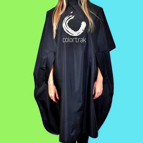 COLORTRAK - All-Purpose Hands Free Chemical Cape | Chemical-Proof Salon Cape