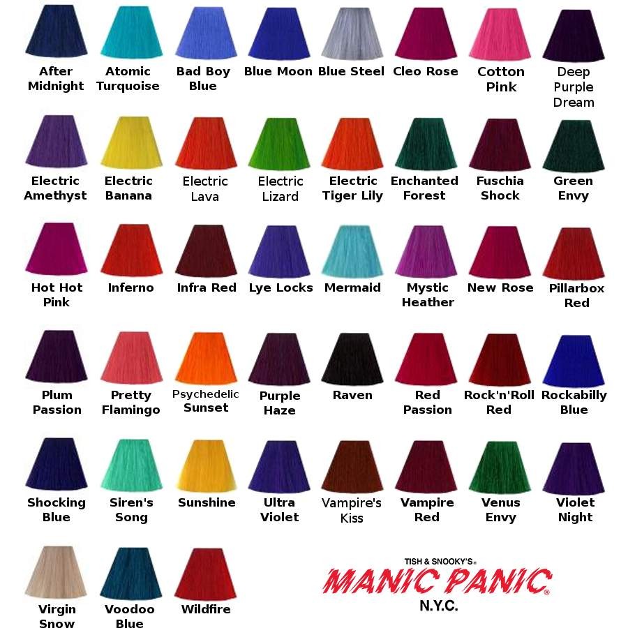 MANIC PANIC - Semi-Permanent Hair Color Cream - Siren's Song 118ml - Salon  Cosmetics