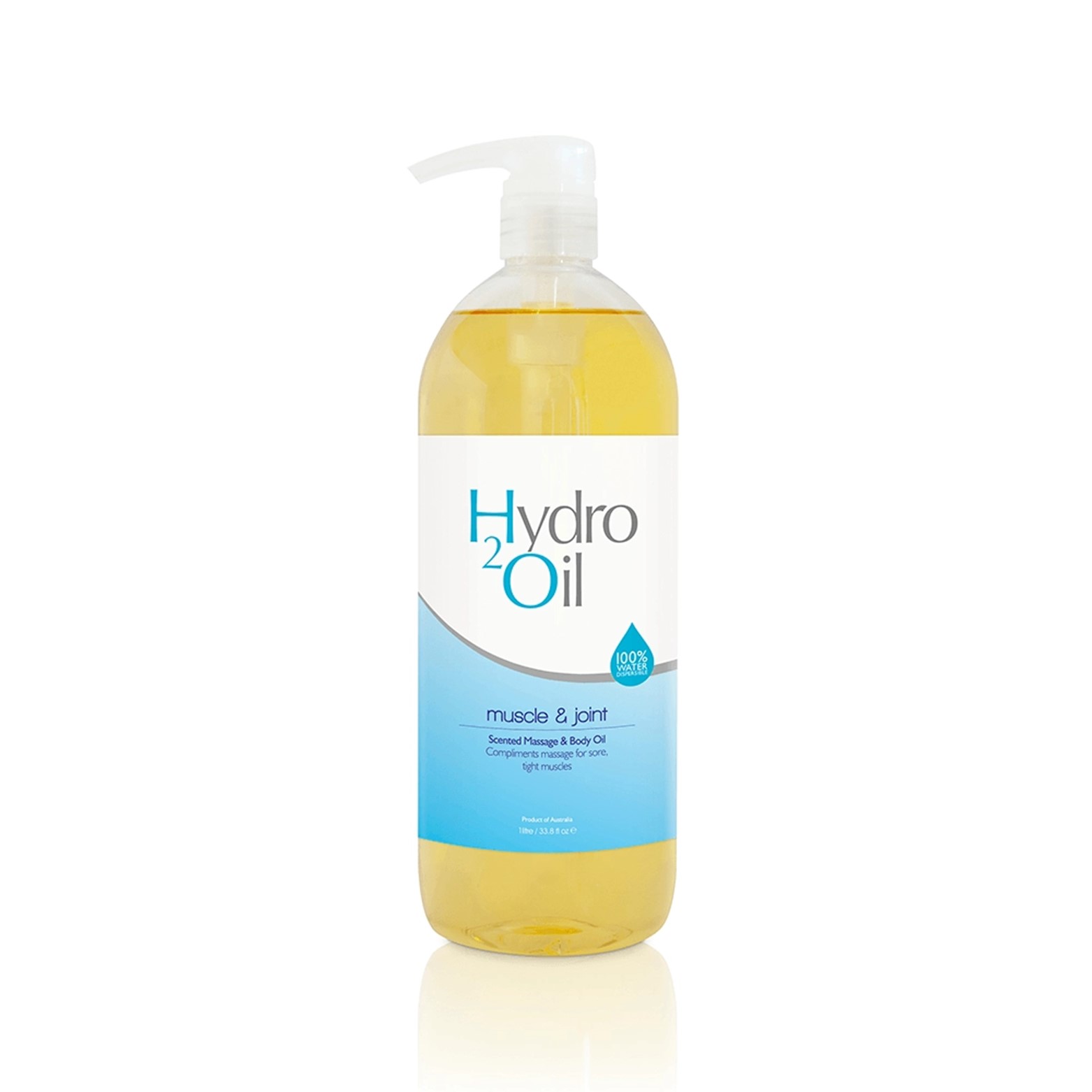 HYDRO 2 OIL Muscle & Joint Massage Oil 1000ml Salon Cosmetics