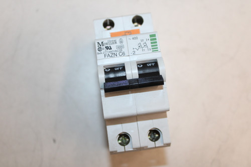 Moeller FAZN-C6-2 Din Rail Mounted Circuit Breakers (Used) Moeller FAZN-C6-2 Din Rail Mounted Circuit Breakers (Used)
