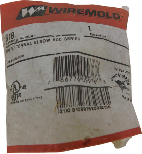 Wiremold 818-WIREMOLD Misc. Cable and Wire Accessories Wiremold 818-WIREMOLD Misc. Cable and Wire Accessories