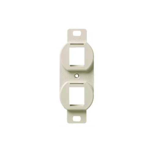 Hubbell Premise Wiring BR106AL Wallplate Outlet Frame Hubbell Premise Wiring BR106AL Wallplate Outlet Frame