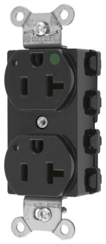 Hubbell Wiring Device-Kellems SNAP8300BK Duplex Receptacle Hubbell Wiring Device-Kellems SNAP8300BK Duplex Receptacle