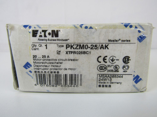 Eaton XTPR025BC1 Rotary Manual Motor Protector