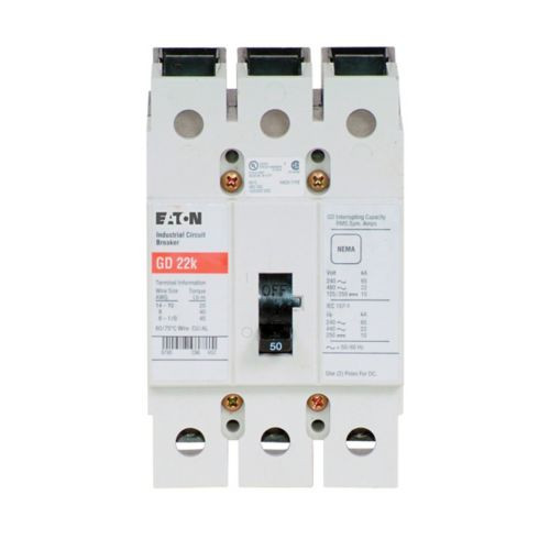Eaton GD3050 Non-Interchangeable Trip Circuit Breaker
