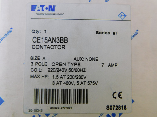 Eaton CE15AN3BB Other Contactors