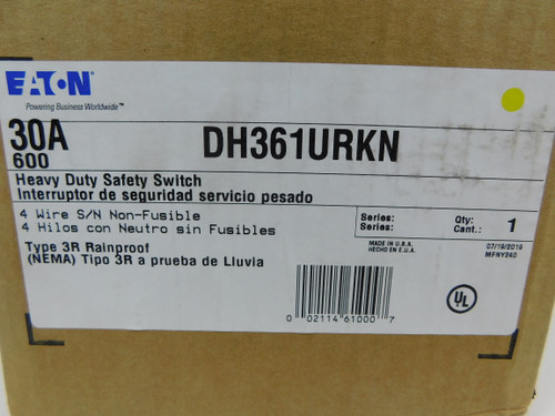 Eaton DH361URKN Safety Switches