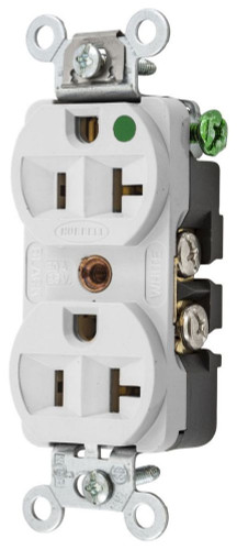 Hubbell Wiring Device-Kellems HBL8300HW Straight Blade Receptacle Hubbell Wiring Device-Kellems HBL8300HW Straight Blade Receptacle