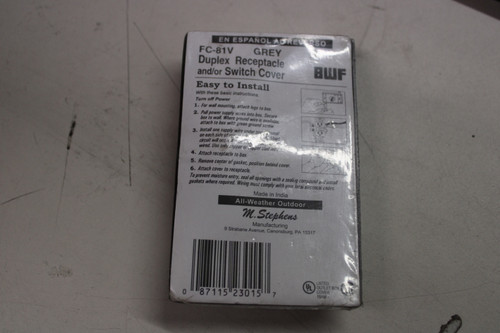 Mulberry FC-81V Outlet Boxes/Covers/Accessories Mulberry FC-81V Outlet Boxes/Covers/Accessories