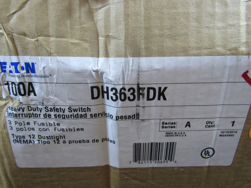 Eaton DH363FDK Safety Switches