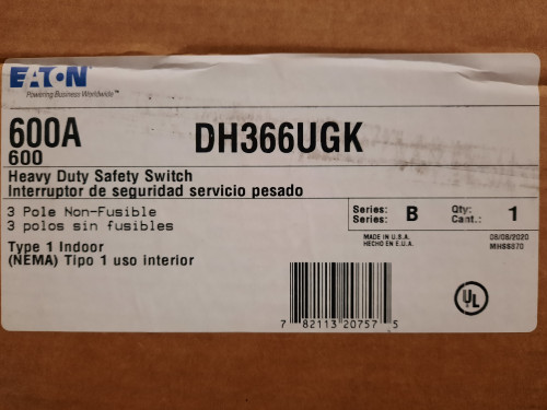 Eaton DH366UGK Heavy Duty Safety Switches