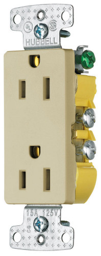 Hubbell Wiring Device-Kellems RRD15I Straight Blade Receptacle Hubbell Wiring Device-Kellems RRD15I Straight Blade Receptacle